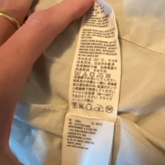 Abercrombie & Fitch Cotton Navy Hooded Vintage Utility Jacket Size XS - Picture 7 of 10